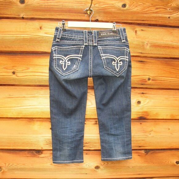 Rock Revival Boot Capris Jeans Cropped - Picture 1 of 9